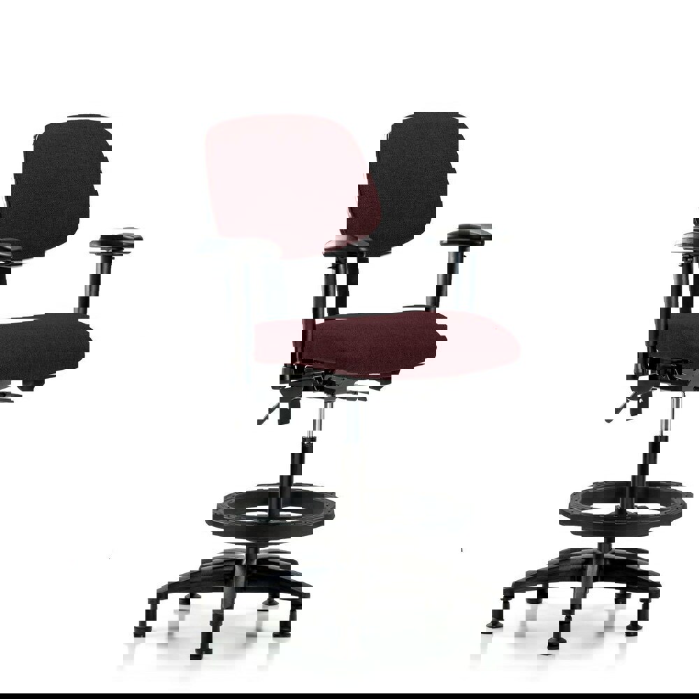 Task Chair: Olefin, Burgundy